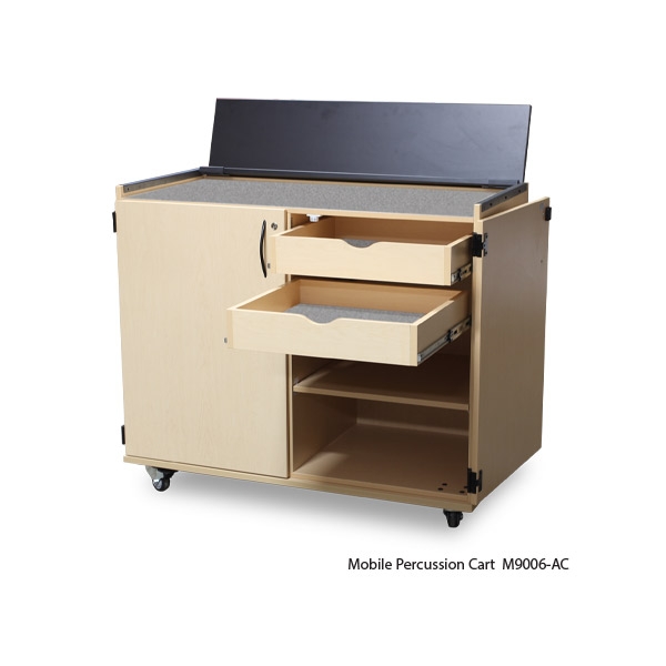 Mobile Percussion Cart Rhapsody® Music Storage WB Manufacturing