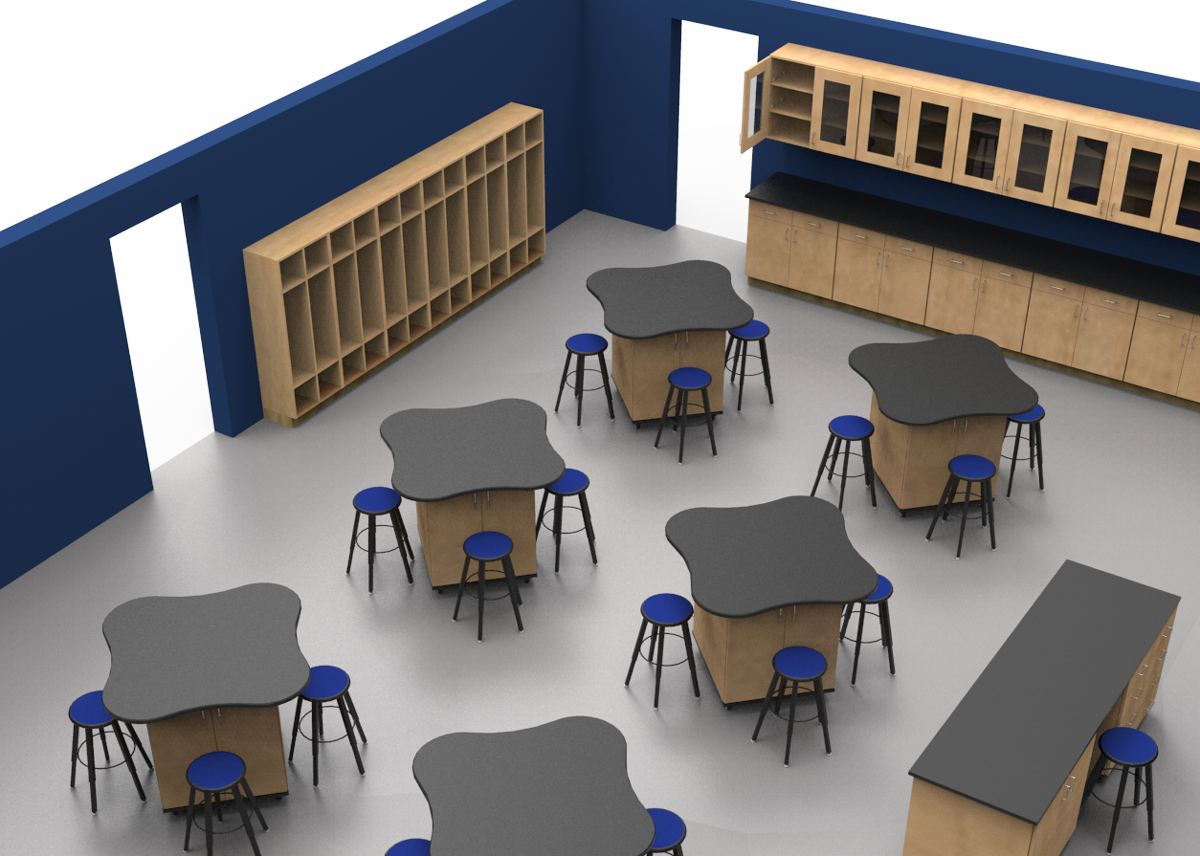 Fixed Tall Locker Cubbies Classroom Storage WB Manufacturing