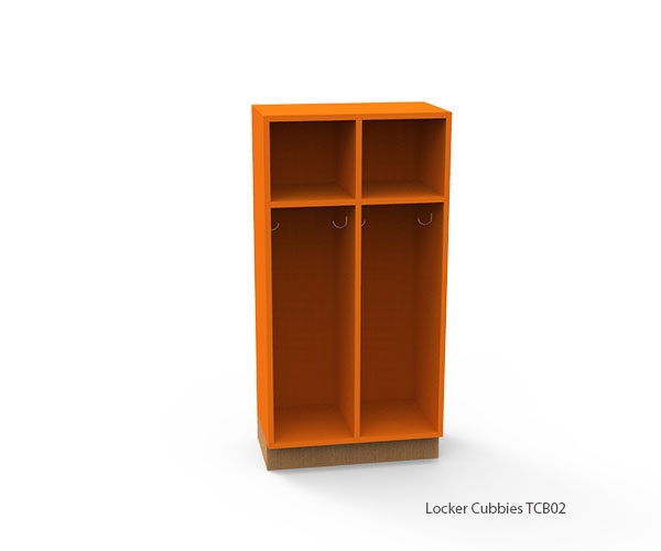 Fixed Tall Locker Cubbies Classroom Storage WB Manufacturing