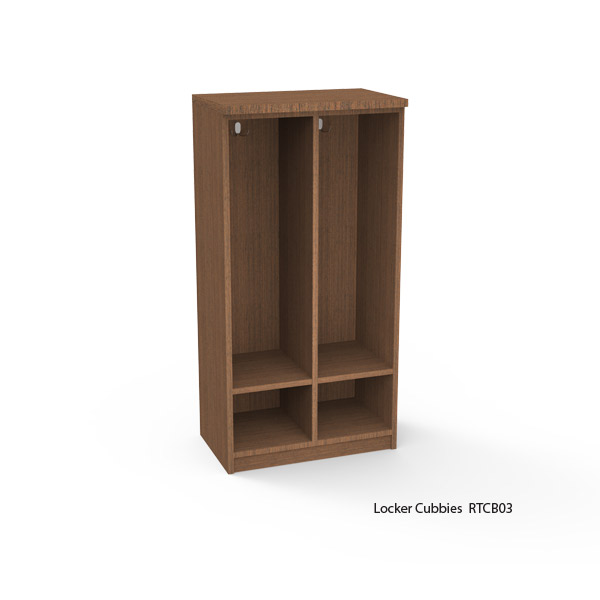 Open Tall Locker Cubbies Laminate Locker Storage WB Manufacturing