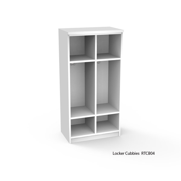 Open Tall Locker Cubbies Laminate Locker Storage WB Manufacturing